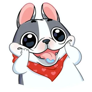 🤩 cane, animale, cartone animato, adesivo, carino, cucciolo, animale domestico telegram sticker