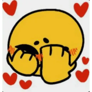 😀 Emoji, Fofo, Corações, Amor, Feliz whatsapp sticker