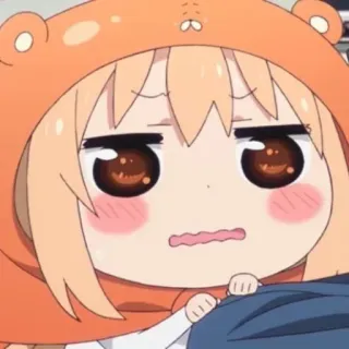 🍡 Umaru Doma Himouto! Umaru-chan 小埋, 动漫, 漫画, 干物妹！小埋, 可爱, 卡哇伊, 小熊卫衣 whatsapp sticker
