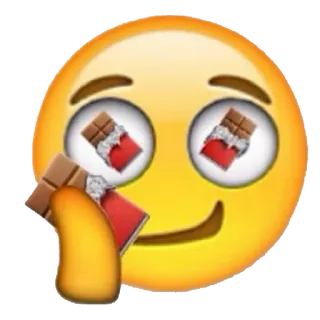 ☺️ Эмодзи, Шоколад, Еда, Сладкое, Десерт whatsapp sticker