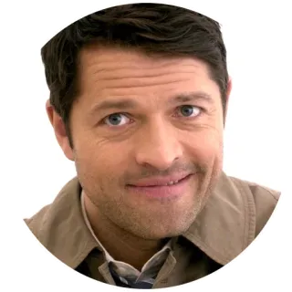 😏 Castiel Supernatural anioł, serial TV, Misha Collins, Supernatural, postać telegram sticker