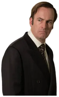 😠 Saul Goodman Better Call Saul адвокат, костюм, серьезный, Боб Оденкерк, Во все тяжкие telegram sticker