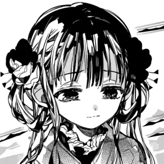 🍥 Yashiro Nene Toilet-Bound Hanako-kun anime, manga, yashiro nene, toilet-bound hanako-kun, sad, girl, character telegram sticker