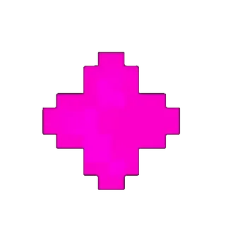 🌟 pixel art, cross, pink, symbol telegram sticker