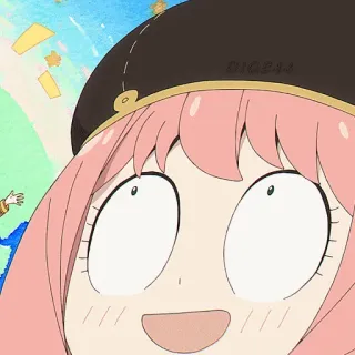 🙄 Anya Forger Spy x Family Anime, Spy x Family, Anya Forger, Cartone animato, Divertente, Carino telegram sticker
