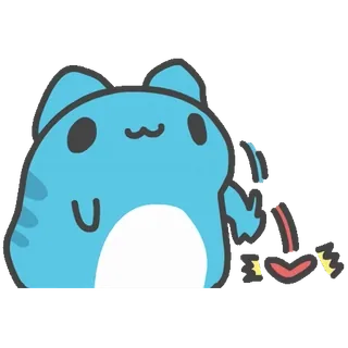 💔 猫, 可爱, 卡哇伊, 小猫, 贴纸, 卡通, 宠物 telegram sticker