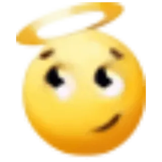 😇 Emoji, Ángel, Halo, Inocente, Lindo telegram sticker