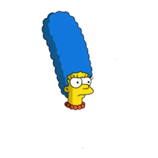 😐 Marge Simpson The Simpsons Marge Simpson, cartoon, animated, Simpsons telegram sticker