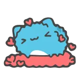 🥰 fofo, gato, amor, corações, desenho animado telegram sticker