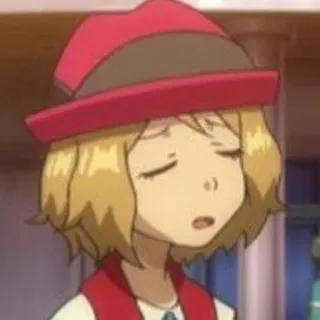 😢 Serena Pokemon аниме, девушка, мультфильм, персонаж whatsapp sticker
