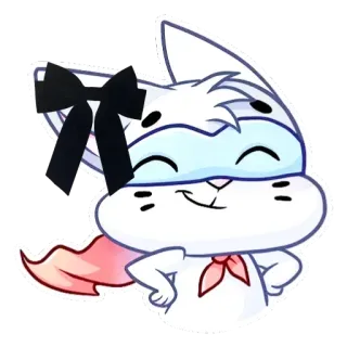 ☺ 猫, かわいい, スーパーヒーロー, アニメ, 動物, かわいい telegram sticker