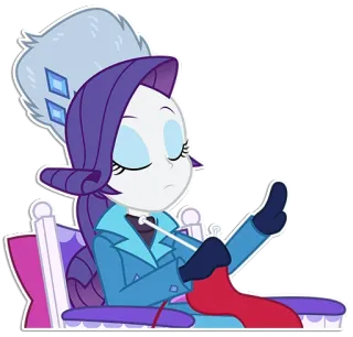 😒 Rarity My Little Pony desenho animado, animação, pônei, tricô telegram sticker
