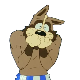 🙂 cartoon, dog, animal, funny, character, expression telegram sticker