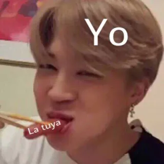 🌭 Yo La tuya kpop, meme, funny, offensive, la tuya telegram sticker