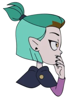 🤔 Amity Blight The Owl House การ์ตูน, อนิเมชั่น, แม่มด, บ้านนกฮูก, อมิตี้ ไบลท์, ดิสนีย์ telegram sticker