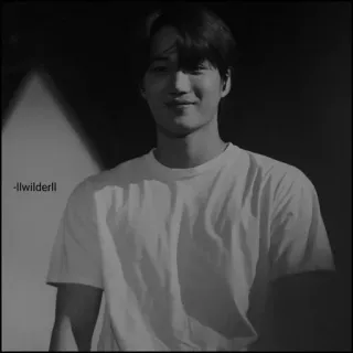🕊 -llwilderll retrato, persona, hombre, blanco y negro, escala de grises, sonrisa telegram sticker