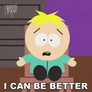 🤷‍♂ Butters Stotch South Park I CAN BE BETTER south park, butters, tôi có thể tốt hơn, phim hoạt hình, chương trình tv, hoạt hình, hài kịch telegram sticker