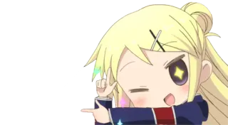 😃 Anime, Mädchen, Süß, Cartoon, Figur telegram sticker