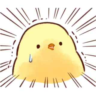 😳 ลูกไก่, ไก่, น่ารัก, คาวาอิ, สัตว์, นก telegram sticker