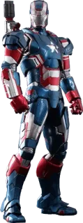 🇺🇸 Iron Patriot Iron Man, Marvel, superhero, Iron Patriot telegram sticker