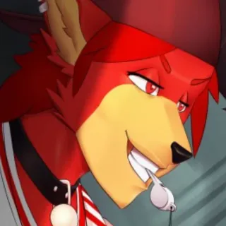 😏 Фурри, Антро, Лис, Мультик, Животное, Персонаж telegram sticker