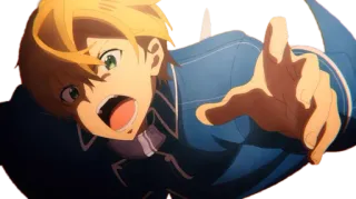 😡 Eugeo Sword Art Online Anime, Épée, Action, Personnage, Eugeo whatsapp sticker
