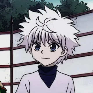 ⚽️ Killua Zoldyck Hunter x Hunter Аниме, Киллуа, Hunter x Hunter, Манга, Мультфильм, Персонаж telegram sticker