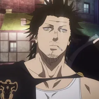 ☘️ Yami Sukehiro Black Clover Yami, Black Clover, Anime, Zauberkönig, Magischer Ritter, Fanart whatsapp sticker