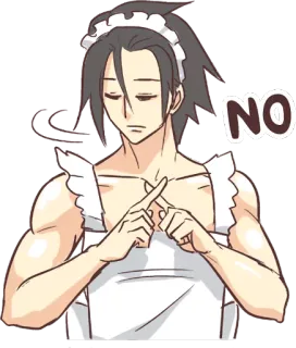 Man Maid (not a butler) ENG :: @line_stickers telegram stickers