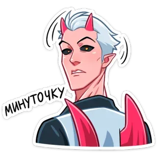 🤔 минуточку diable, démon, cornes, monstre, animé, dessin animé whatsapp sticker