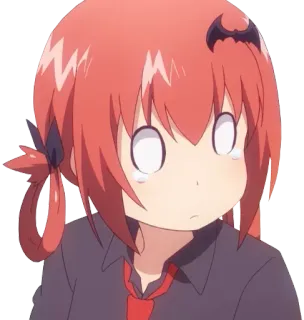 😓 Satania Gabriel Dropout Anime, Manga, Satania, Gabriel Dropout, demone, piangendo, divertente, carino telegram sticker
