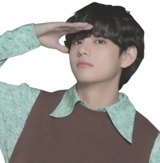 👀 person, salute, k-pop, singer, actor, man telegram sticker