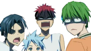 😨 Аниме, Злой, В шоке, Обеспокоенный, Мультфильм, Персонажи telegram sticker