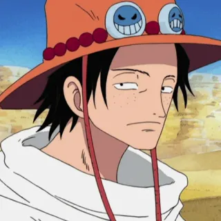 🔥 Ace One Piece Anime, One Piece, Personaggio, Ace telegram sticker