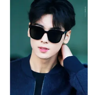 😎 lunettes de soleil, asiatique, homme, beau, célébrité whatsapp sticker