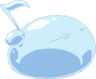 🎶 slime, azul, monstro, gelatina, desenho animado telegram sticker