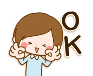 👩‍❤️‍👨 OK ок, согласие, одобрение, мультфильм, человек, персонаж telegram sticker