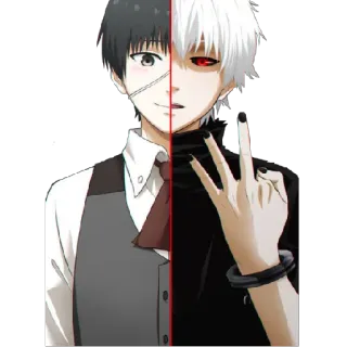🤐 Ken Kaneki Tokyo Ghoul Anime, Tokyo Ghoul, Kaneki, Manga, Halb-Ghoul telegram sticker
