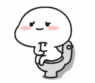 💩 Kartun, Toilet, Duduk, Lucu, Kocak, Meme whatsapp sticker