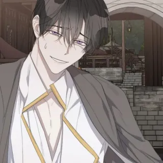 🌝 anime, character, man, illustration, cartoon, art whatsapp sticker
