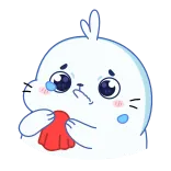 😭 phoque, pleurer, triste, larmes, dessin animé, animal, mignon whatsapp sticker