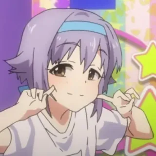 🌟 Anime, Gadis, Lucu, Senyum, Karakter telegram sticker