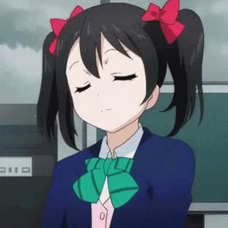 🎈 Nico Yazawa Love Live! Anime, Schuluniform, Idol, Süß, Mädchen telegram sticker