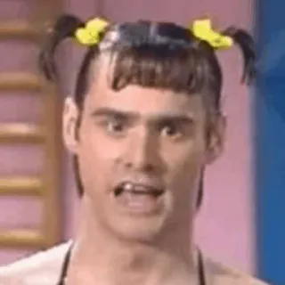 👧 Jim Carrey comedian, funny, actor, silly, portrait telegram sticker