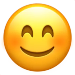 😊 smiley face, emoji, happy, positive telegram sticker