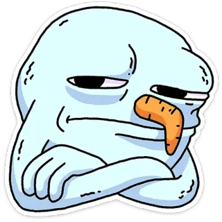 🙄 snowman, carrot nose, cartoon, winter, sticker, character telegram sticker