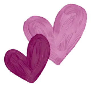💕 heart, love, romance, pink, purple whatsapp sticker