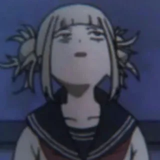🧊 Himiko Toga My Hero Academia Anime, Mangá, Himiko Toga, My Hero Academia, Cara engraçada telegram sticker