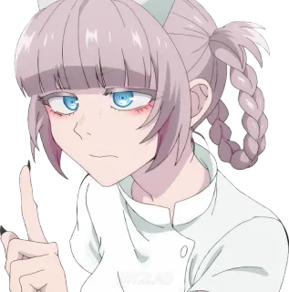 👆 Anime, Enfermera, Seria, Mujer, Linda whatsapp sticker