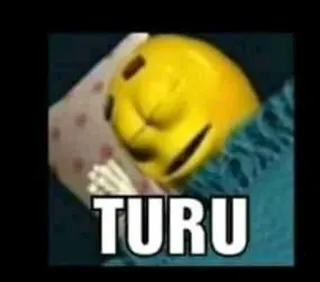 🤔 TURU sleeping, emoji, bed, pillow, meme whatsapp sticker